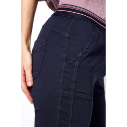 Pantacourt Toile Marine
