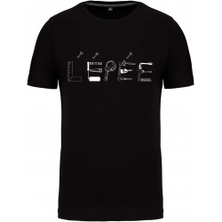 T-shirt L'EPEE Col Rond Noir