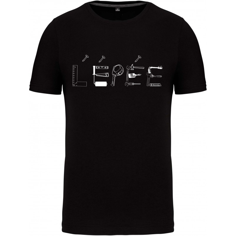 T-shirt L'EPEE Col Rond Noir