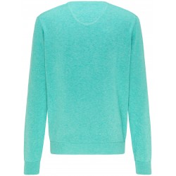 Pull Col V Coton Mint