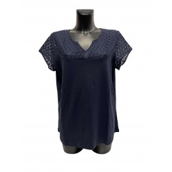 T-shirt Coton Marine