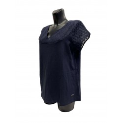 T-shirt Coton Marine