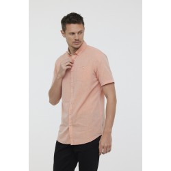 Chemisette Coton Lin Orange