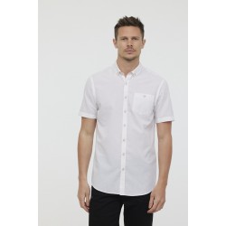Chemisette Coton Lin blanc