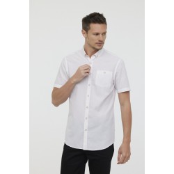 Chemisette Coton Lin blanc
