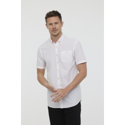 Chemisette Coton Lin blanc