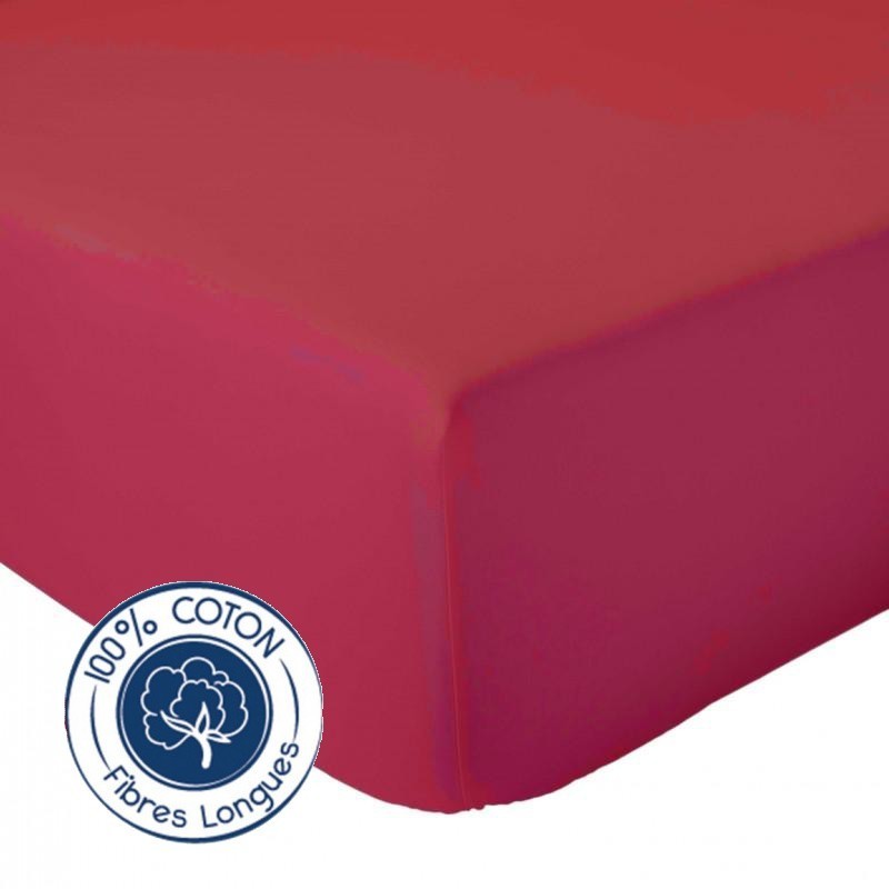 Drap Housse Bleu Paon 140x190 - Bt 23cm