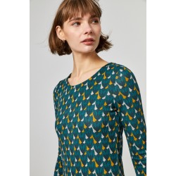 T-shirt ML fantaisie Vert