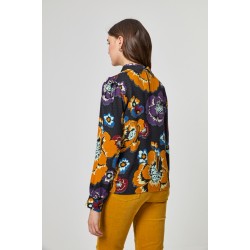 T-shirt ML fantaisie Noir
