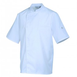 Veste de cuisine Blanc avec liseré Blanc